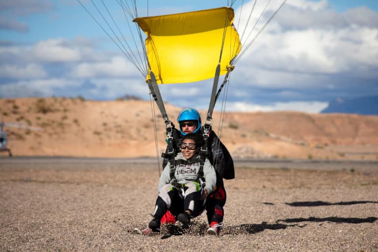 tandem landin at Skydive Mesquite