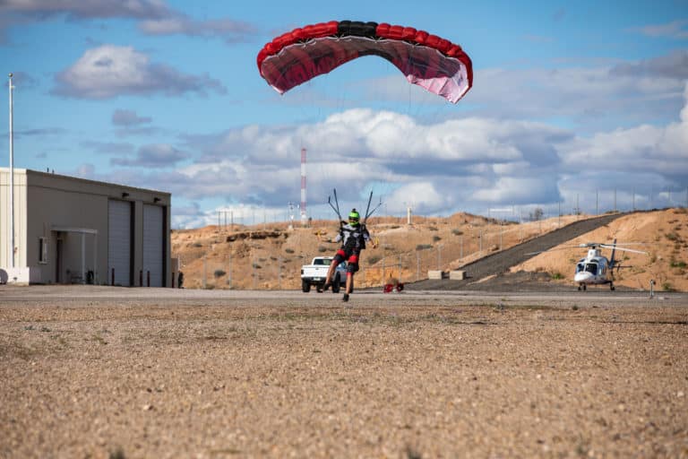 Landing Parachute at Skydive Mesquite